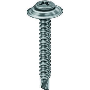 Phillips Oval Head with Countersunk Washer Drill Point Trim Screw (100 per pack)