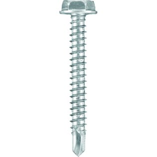 Hex Washer Head Drill Point Screw - #10 Diameter 1-1/2 Length (100 per pack)