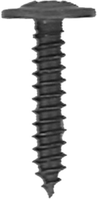 Phillips Washer Faced Trim Screw - M4.2 Diameter; 20mm Length; Phillips Drive; Washer Faced Head; Steel; Special Black Finish; Sheet Metal Screw (50 per pack)