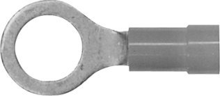 Ring Tongues 12-10 AWG 5/16 - 3/8 Stud Size Vinyl-Insulated Yellow (100 per pack)