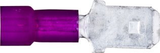 Male Quick Slide-1/4 Tab Width Nylon-Insulated 22-18 AWG Blue (100 per pack)