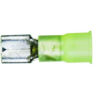 Female Disconnect-1/4 Tab Width Nylon-Insulated 12-10 AWG Yellow (100 per pack)