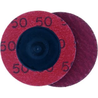 Locking Grinding Disc 2 Diameter Aluminum Oxide Grain 50 Grit Twist-On Arbor (25 per pack)