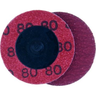Locking Grinding Disc 2 Diameter Aluminum Oxide Grain 80 Grit Twist-On Arbor (25 per pack)
