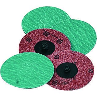 Locking Grinding Disc 3 Diameter Zirconium Grain 120 Grit Twist-On Arbor (25 per pack)