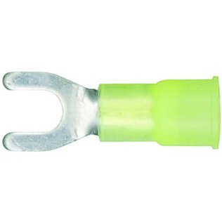 Spade Terminal 12-10 AWG Nylon-Insulated #8-10 Stud Size Yellow (100 per pack)