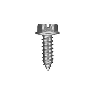 Slotted Hex Washer Head License Plate Screw - #14 Diameter; 3/4 Length; 1/2 Washer Head Diameter (100 per pack)
