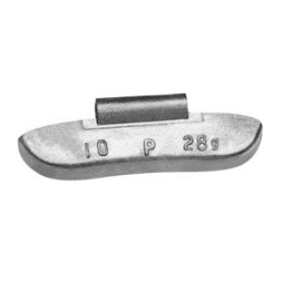 P Series Uncoated Lead Clip-on Wheel Weight - 2-1/4 oz. (50 per pack)