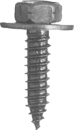 Hex Washer Head Screw with 17mm Free Spinning Washer (50 per pack)
