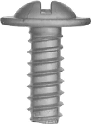 Slotted Washer Head License Plate Screw - #14 Diameter; 5/8 Length (250 per pack)