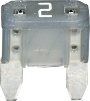 MINI Fuses-2 Amps Gray (5 per pack)