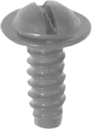 Slotted Washer Head License Plate Screw - #14 Diameter 5/8 Length (100 per pack)