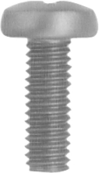 Phillips Pan Head License Plate Screw - M6-1.0 Diameter; 16mm Length (100 per pack)