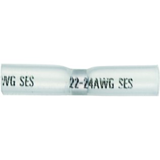 Butt Connector 24-22 AWG Clear (25 per pack)