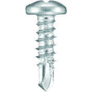 Phillips Pan Head Drill Point Screw - #6 Diameter; 1/2 Length; Phillips Drive (100 per pack)