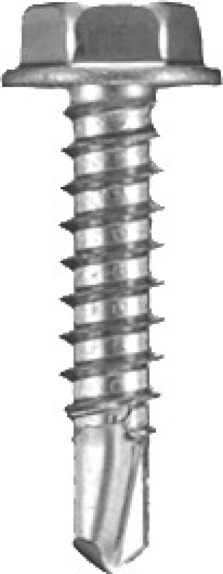 Hex Washer Head Drill Point Screw - #8 Diameter 3/4 Length (100 per pack)