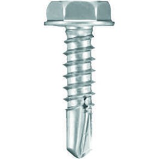 Hex Washer Head Drill Point Screw - #10 Diameter 3/4 Length (100 per pack)