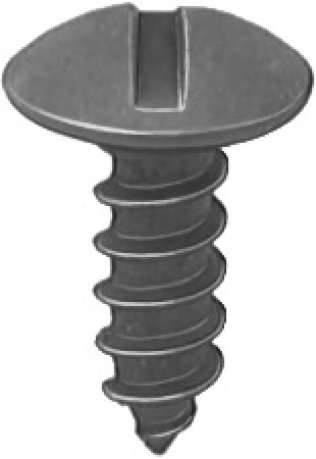 Slotted Truss Head License Plate Screw - #14 Diameter; 3/4 Length (100 per pack)