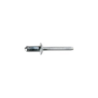 Specialty Rivet for Mercedes Benz/Ford, Steel, 6.3mm Diameter, 1/2" Flange Diameter, 3/16-17/64" Grip Range (Pack of 10)