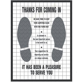 Poly-Coated Paper Floor Mat (500 per box)