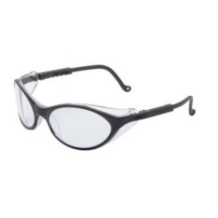 Uvex - Bandit Safety Glasses Black Frame Clear Lens Scratch-Resistant Coating (Sold Individually)