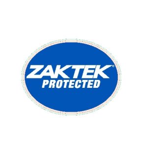 ZAKTEK Large Blue Oval Service Cling - 1000 Sticker Roll