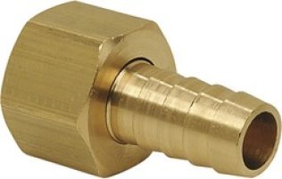 Brass Hose Barb Female NPSM Swivel 1/8 (-2) x 1/8-27 (Pack of 5)