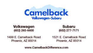 Generic Business Cards for Camelback VW & Subaru
