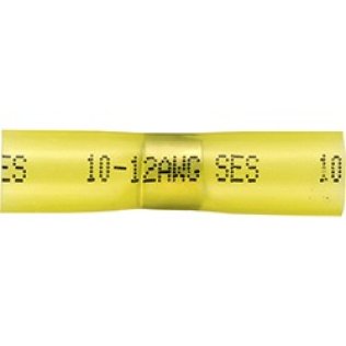 Butt Connector 12-10 AWG, Yellow (Pack of 50)