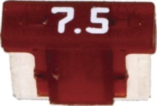 Low-Profile MINI Fuses-7.5 Amps , Brown (Pack of 5)