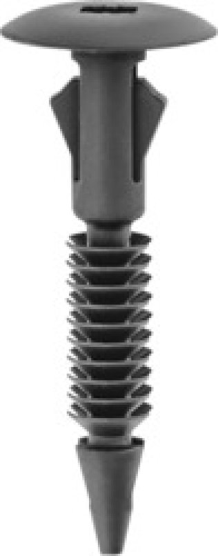 Trim Panel Retainer; Head Diameter: 18mm; Stem Diameter: 7.5mm; Stem Length: 45mm; Black Nylon (Pack of 25)