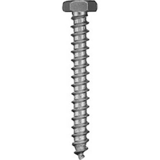 Sheet Metal Screw, Hex Head, Zinc Finish, Steel, #10 x 1-1/2" (Pack of 50)