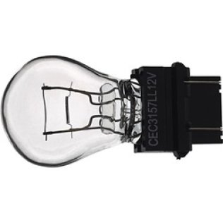 Bulb-12V Miniature, Double Contact Wedge-Base Type,2,000/10,000 Life Hours,32/3 Candlepower, Industry Designation/Number -3157LL (Pack of 10)