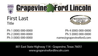 Business Cards for Grapevine Ford Lincoln 3 logo