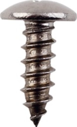 Truss Head License Plate Screw SS - No. 14 x 3/4 (Pack of 50)