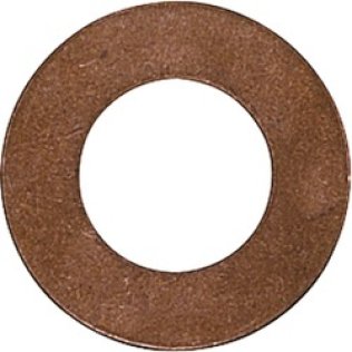 Copper Drain Plug Gasket and Sealing Ring - 12mm x 22mm Nominal Size, 1.6mm Thick, 12.0mm I.D., 22mm O.D. (Pack of 10)