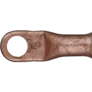 Battery Cable Lugs-6 Gauge, Heavy-Duty, Blue, 3/8" Stud Size (Pack of 10)