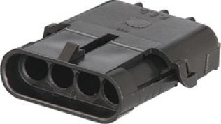 Weather Pack - Terminal Housing, 4-Wire, Shroud Connection (Pack of 2)