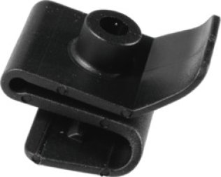 Front Fender Liner Nylon U-Nut for Toyota, Nylon, Black, M5.5 Screw Size, Up to 2mm Panel Range, 11mm Center of Hole to Edge (Pack of 15)