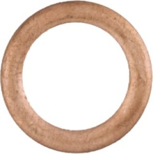 Copper Drain Plug Gasket, 1/2" ID, 0.0937" Thickness (Pack of 10)