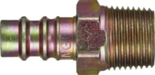 Dixon - Heavy-Duty Quick Disconnect Plug, Steel, High Flow, Male NPTF, 1/4" Body Size, 1/4-18 Thread Size (Pack of 1)