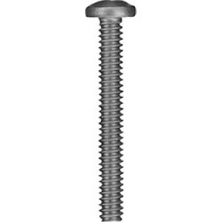 Machine Screw, Phillips Pan Head, Steel, Zinc Finish, Coarse Thread, #12-24 x 1" (Pack of 100)