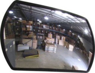 18X26"Roundtangular Convex Mirror-Heavy Duty PLASTIC BACK (Pack of 1)