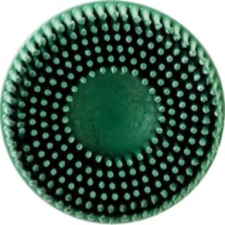 1437955 3M™ - Scotch-Brite Roloc Bristle Disc, Extra-Tough Plastic, Green, 15000RPM, 50 Grit, 3" Diameter (Pack of 10)