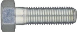 Metri-12 - DIN 931 Hex Cap Screw, Grade 12.9, Alloy Steel, Zinc Finish, Coarse Thread, 6.4mm Head Height, 13mm Across Flats, M8-1.25 x 40mm (Pack of 25)