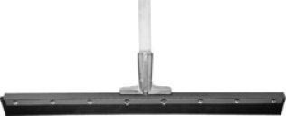 Floor Squeegee, Straight Head, 24" Black Neoprene Rubber Blade, 5' Wooden Handle (Pack of 1)