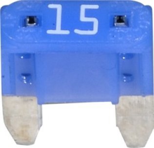 MINI Fuse, 15 Amps, 32 Volts DC, Blue (Pack of 5)