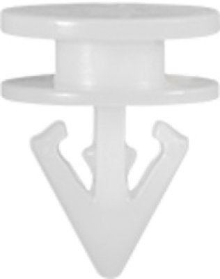 Door Trim Applique Clip-White (Pack of 50)