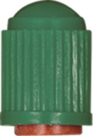 Tire Repair Tire Valve Cap Plastic Cap with Seal, GREEN (100 per pack)