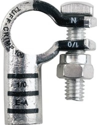 Tuff-Crimp® Right Elbow Battery Terminal 1/0 AWG Negative